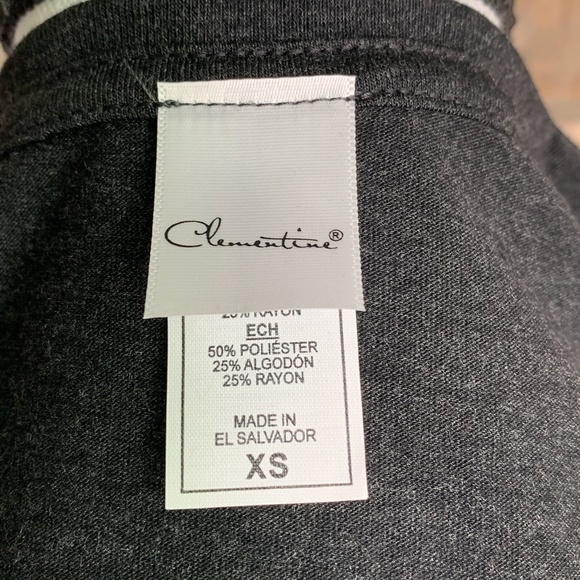 Clementine Triblend V-Neck Tee Vintage Black - J37 - Picture 5 of 8